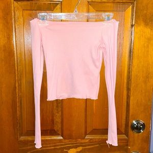 Off the shoulder long sleeve